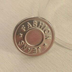 Fashion Jeans Vintage 1980's Lapel Pin Tie Tack Brooch - Silver Eighties Badge